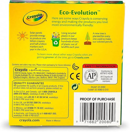 Crayola Large Crayons - Assorted (8 Count), Giant Crayons for Kids & Toddlers, Ages 2+