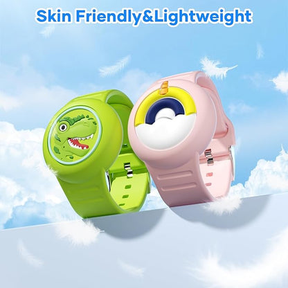 Waterproof Airtag Bracelets for Kids，Apple Air tag Holder for Kids-Soft Silicone Hidden Air tag Wristband - Lightweight AirTag Watch Band for Child