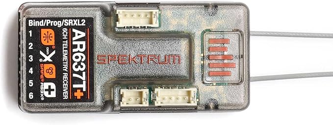 Spektrum AR637T+ 6 Channel AS3X+ & Safe Telemetry Receiver SPM-1032