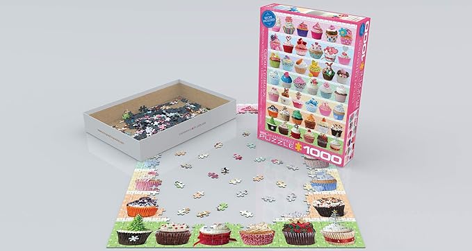 EuroGraphics Cupcake Celebration Puzzle (1000-Piece), Model Number: 6000-0586