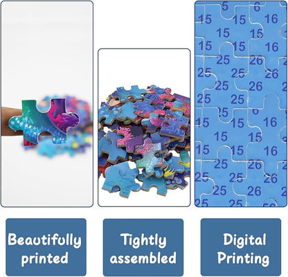 Princess Puzzles for Kids Ages 4-8 60 Pieces Puzzles for Kids Ages 3-5 Princess Puzzle for Girls and Boys Toys Jigsaw Puzzles in a Metal Box Educational Puzzles (Princess 0677)