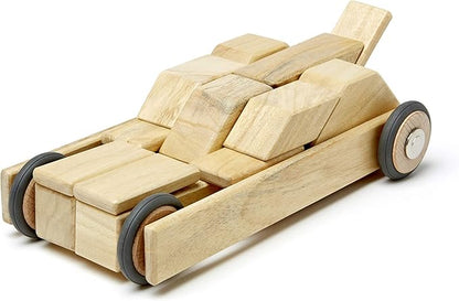 42 Piece Tegu Magnetic Wooden Block Set, Natural, 1-99 years old