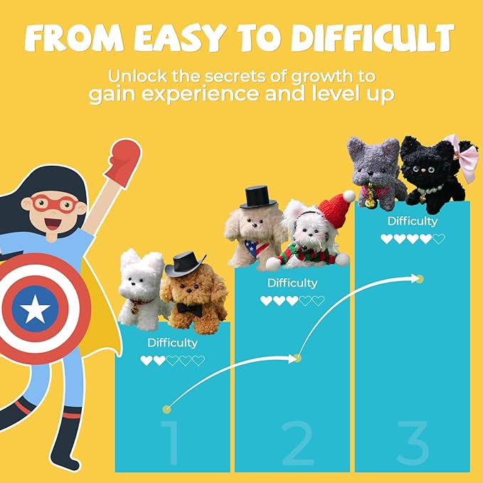 JMMICO 71-Piece Pipe Cleaner Craft Kit for Kids & Adults - DIY Animal Art Supplies with Video Tutorial, Creative Blind Box Anxiety Relief Toys & Classroom Activities, ASTM/CPC Certified (Ages 8+)