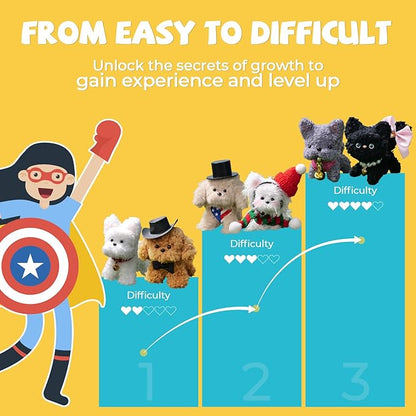 JMMICO 71-Piece Pipe Cleaner Craft Kit for Kids & Adults - DIY Animal Art Supplies with Video Tutorial, Creative Blind Box Anxiety Relief Toys & Classroom Activities, ASTM/CPC Certified (Ages 8+)