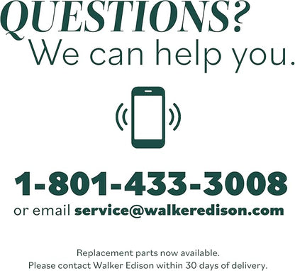 Walker Edison Modern Twin-Size Children's Bed Frame Bedroom, Twin-Size, Grey