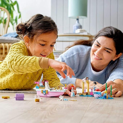 LEGO Disney Ariel’s Celebration Boat 43191; Creative Building Kit That Makes a Fun Gift for Kids, New 2021 (114 Pieces)