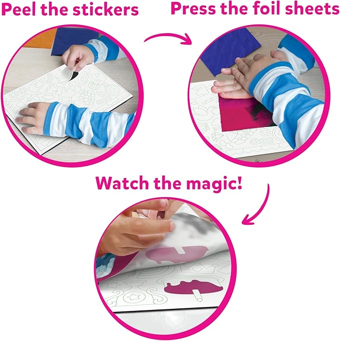 Skillmatics Art & Craft Activity - Foil Fun Card Making Set, No Mess Art for Kids, Craft Kits & Supplies, DIY Creative Activity, Valentine's Day Gifts for Girls & Boys Ages 4, 5, 6, 7, 8, 9