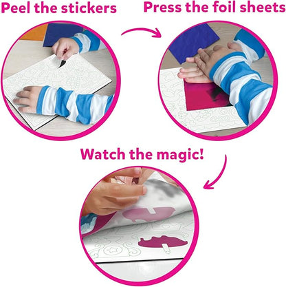 Skillmatics Art & Craft Activity - Foil Fun Card Making Set, No Mess Art for Kids, Craft Kits & Supplies, DIY Creative Activity, Valentine's Day Gifts for Girls & Boys Ages 4, 5, 6, 7, 8, 9