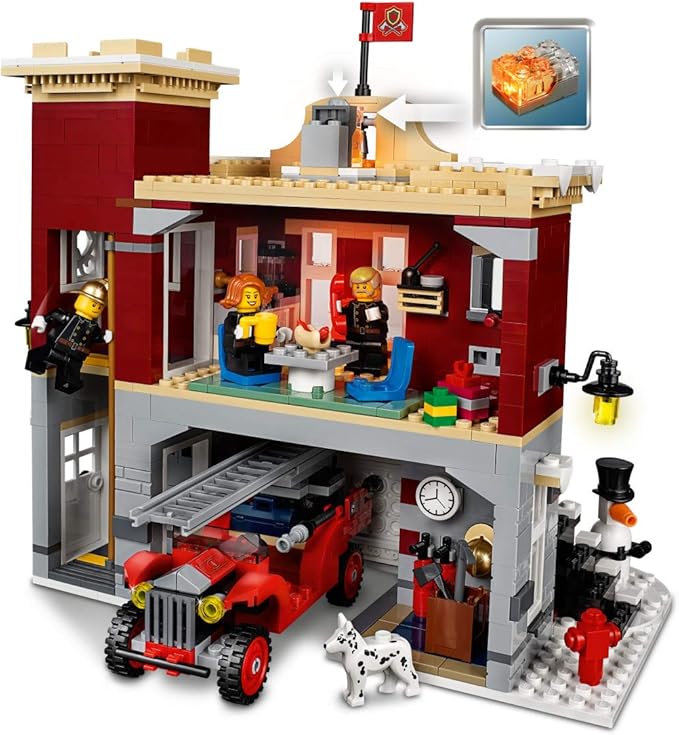 LEGO Creator Expert Winter Village Fire Station 10263 Building Kit (1166 Pieces)