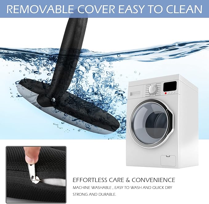 Nnewvante Floor Chair 42-Position Adjustable Floor Seating for Kids Adults with Back Support Folding Floor Seat Cushioned Recliner Meditation Washable Chaise Lounges, Black