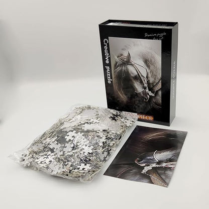 Jigsaw Puzzles 1000 Pieces for Adults 1000 Piece Puzzles for Adults and Kids (White Horse)