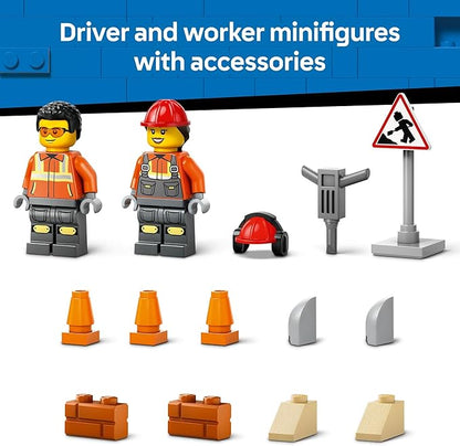 LEGO City Yellow Construction Wheel Loader Building Sensory Toy - Construction Vehicle Toy for Toddlers, Boys and Girls, Ages 4+ - Educational, Learning Gift Idea for Preschoolers - 60450