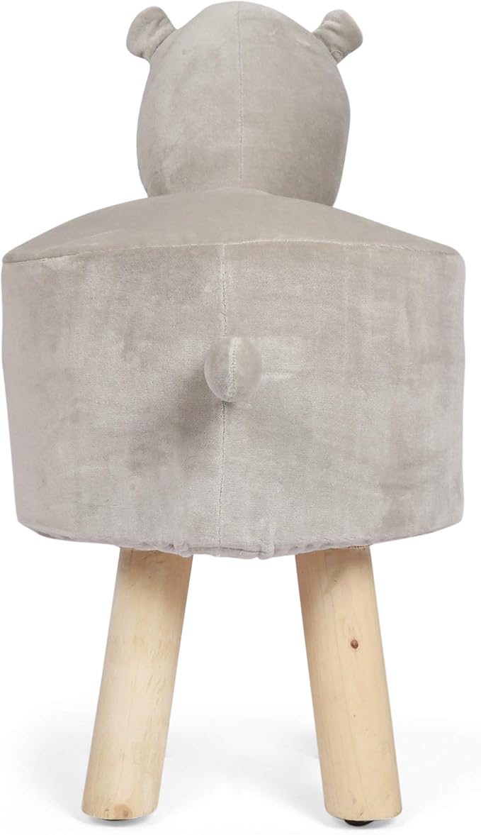 Christopher Knight Home Georgia Contemporary Kids Hippo Ottoman, Gray