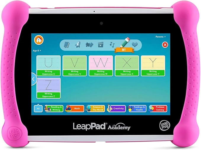 LeapFrog LeapPad Academy Kids’ Learning Tablet, Pink