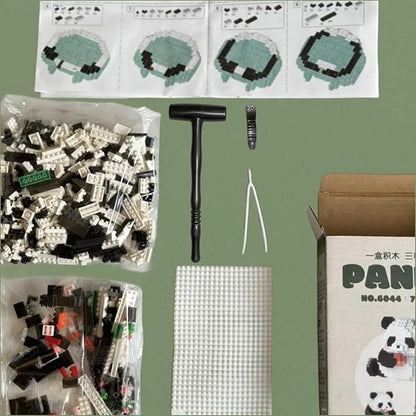 QMEAKMONY Mini Building Blocks Panda Sets Cute Micro Mini Panda Building Bricks for Adults Micro Nano Bricks Perfect Party Favors for Teenagers(1268 PCS)