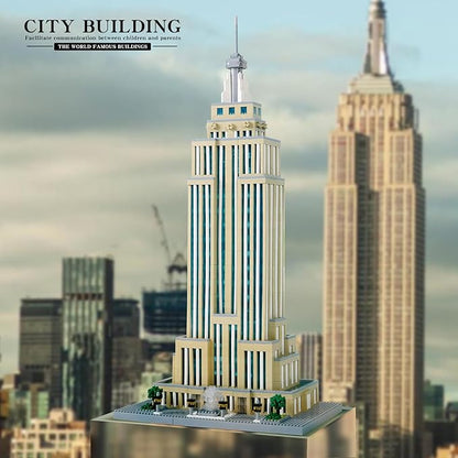 STMIGAIBLOCKS 3819PCS New York Empire State Micro Building Blocks Set,Commemorative Architectural Model Building,Unique Choice for 6+ Kids or Adults