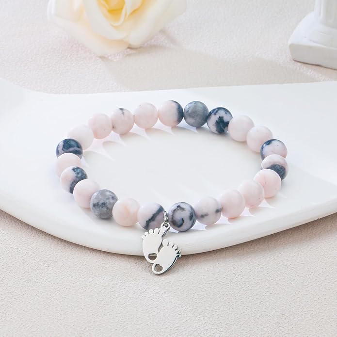 Sereney Mothers Day Gifts for Mom Grandma Daughter 1st New Mom Sister Step Mother Wife Girlfriend Best Friends, Pearl Bracelet as Graduation Gift for Her, Beaded Bracelets as Birthday Gifts for Women
