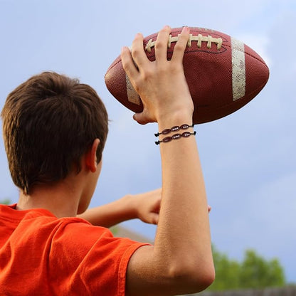 Nosiny 108 Pcs Football Party Favors Bulk 36 Pcs Football Keychain Gifts 36 Pcs Football Stress Balls 36 Pcs Football Charm Bracelets for Team Birthday Party Supplies