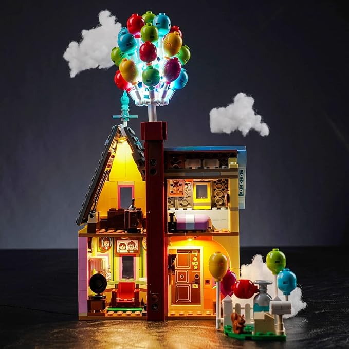 VONADO LED Light Kit Compatible with Lego Pixar ‘Up’ House 43217, DIY Lighting Compatible with Lego Up House 43217 (NO Model), Creative Lights for Up Set (ONLY Lights)