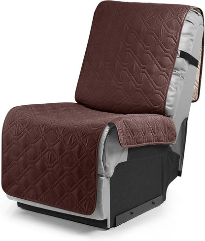 VANSOFY Waterproof Additional Seat Cover for Reclining Couch Covers Seat Slipcover for Recliner Sofa Covers(Coffee)