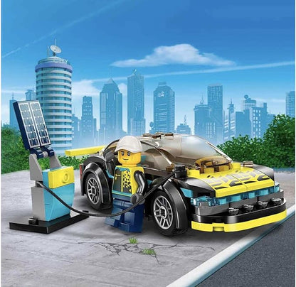 LEGO 60383 City Electric Sports Car Toy for 5 Plus Years Old Boys and Girls, Race Car for Kids Set with Racing Driver Minifigure, Building Toys