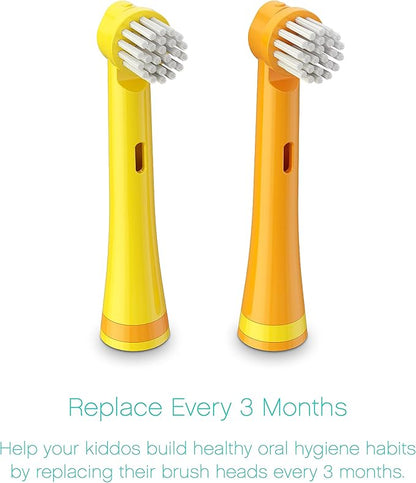 Brusheez Electronic Toothbrush Replacement Brush Heads 2 Pack (Jovie The Giraffe)