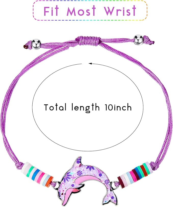BBTO 20 Pieces Girl Friendship Bracelets Unicorn Animal Pendant Owl Cute Adjustable Girl Bracelets for Party Favors Gift