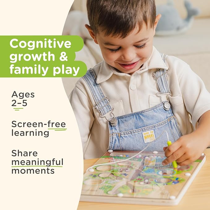 Nene Toys Color Tree Maze – Montessori Magnetic Board for Toddlers 2 3 4 5 Years – Wooden Color & Number Sorting Game – Fine Motor Skills Toy for Preschool Kids – Travel Busy Board Educational Toy