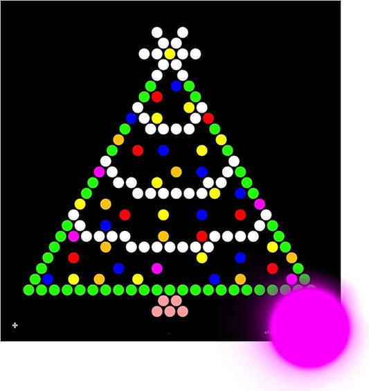 Holiday Refill templates for Lite Brite Cube, Flat-Screen, and Four Share (10 Sheets, 7x7)