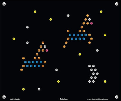 Holiday Refill templates for Basic Fun Lite Brite Ultimate Classic (10 Sheets, 7x8)