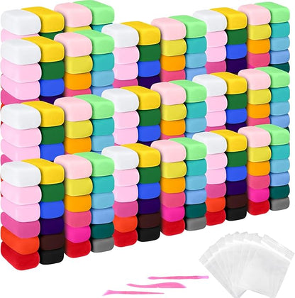 Poen Air Dry Clay Kit Multi Colors Ultra Light Modeling Clay for Kids DIY Safe Soft Clay with Sculpting Tool Back to School Gift for Kids Adults Artists Art Crafts(240 Pcs)