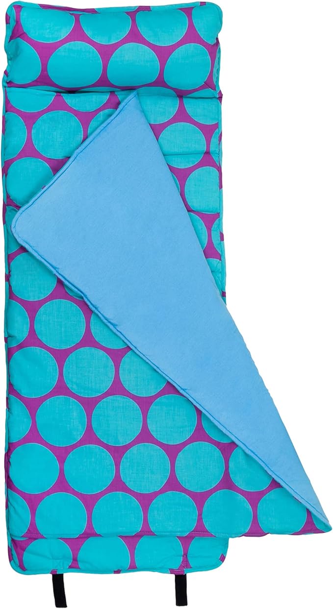 Wildkin Original Nap Mat with Reusable Pillow for Boys & Girls, Perfect for Elementary Daycare Sleepovers, Features Hook & Loop Fastener, Cotton Blend Materials Nap Mat for Kids