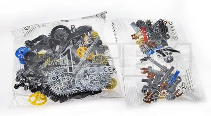 100+PCS Technic Gears and Axles Compatible with Lego Technic-Sets,Gears-Rack (Gears-Pins-Axles Differential New) for Car Building Brick Accessories Pieces Sets (Random Color)