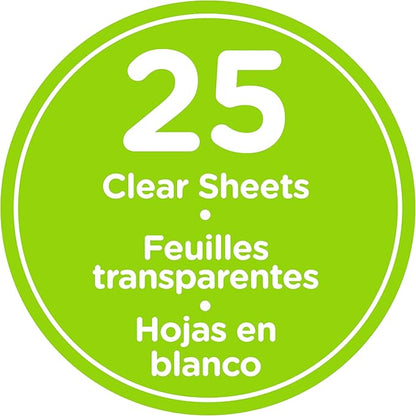 Shrinky Dinks Creative Pack, 25 Sheets Crystal Clear, Kids Art and Craft Activity Set, Kids Toys for Ages 6 Up by Just Play