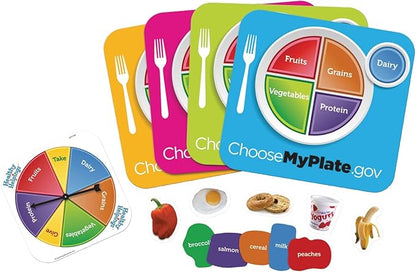 Be the first to fill your plate with a balanced meal, Multi-color, 10 x 10 in