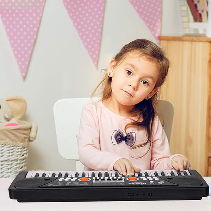 Kids Piano Keyboard, 49 Key Electric Piano Musical Learning Toy for Beginners with Microphone, Music Toys Birthday Xmas Gifts for Kids Toddlers 3-12 Years Old