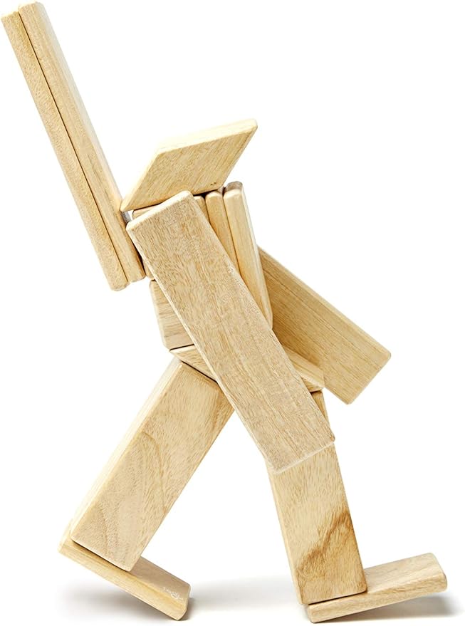 14 Piece Tegu Magnetic Wooden Block Set Natural