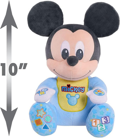 Disney Baby Musical Discovery Interactive Plush Mickey Mouse, Features Mickey Phrases, Kids Toys for Ages 06 Month by Just Play