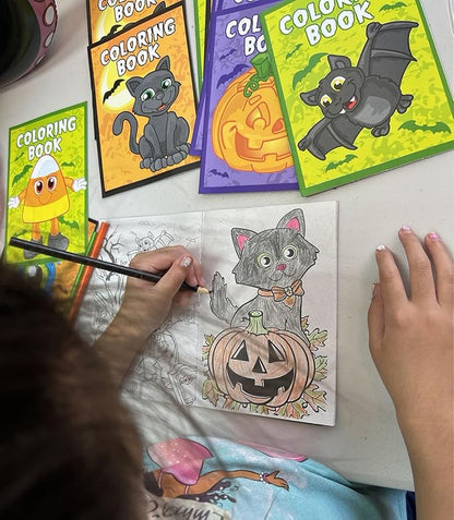 GIFTEXPRESS Pack of 72 Halloween Coloring Books for Kids