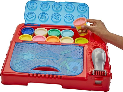 Play-Doh Grab 'n Go Activity Center, with Over 30 Tools and 10 Cans, Kids Arts and Crafts, Preschool Toys for 3 Year Old Girls and Boys and Up, Non-Toxic (Amazon Exclusive)