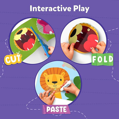 Skillmatics Art & Craft Activity Kit - Snip, Snip, Develop Scissor Skills, Child Safe, TikTok Viral Sensation, Craft Kits, Valentine's Day Gifts for Ages 3, 4, 5, 6, 7