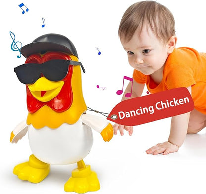 TOYMAKER La Granja de Zenon Black Hats Bartolito Chicken Baby Toys Dancing Toddlers Toys，Music Kids Interactive Early Learning Educational Toys for 1 2 3 4 Year Old Boys Girls Birthday and Christmas
