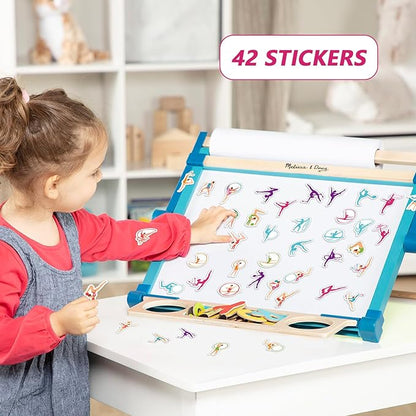 Gymnastics Party Favors, Gymnastics Birthday Party Decorations Supplies for Your Little Dance Gymnasts, Including Gift Bags, Slap Bracelets, Rubber Bracelets, Stickers, Tattoo Stickers, Button Pin