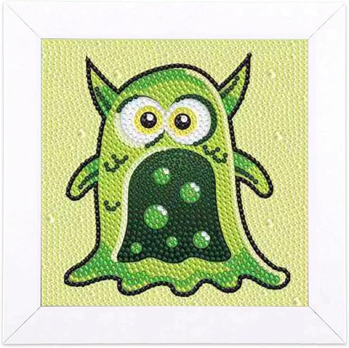 Junrife 5D Diamond Craft Kits Stickers for Kids,Gem Kids' Paint by Number Kits Mosaic Sticker - Best Gifts for Girls Over Ages 6 Easy for Kids Adult Beginners