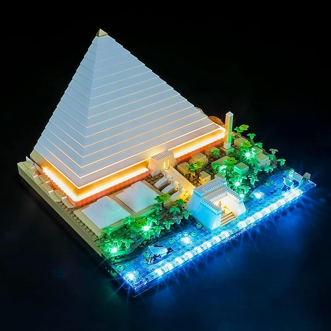 BRIKSMAX Led Lighting Kit for LEGO-21058 Great Pyramid of Giza - Compatible with Lego Architecture Building Blocks Model- Not Include The Lego Set
