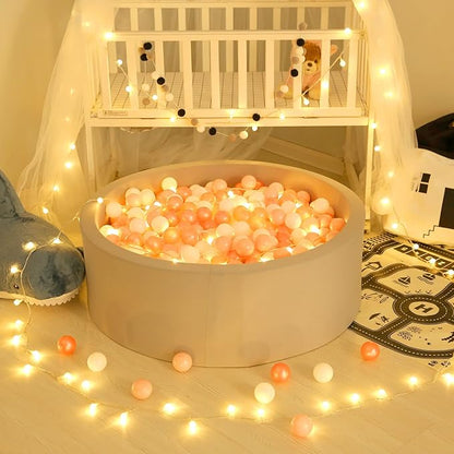 GOGOSO Ball Pit Balls 100 - Crushproof Plastic Balls for Babies Toddlers Kids Children for 1 2 3 4 5 Years Old,2.15inches Red Pink White