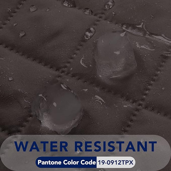 PureFit Reversible Quilted Sofa Cover, Water Resistant Slipcover Furniture Protector, Washable Couch Cover with Non Slip and Elastic Straps for Kids, Pets (Sofa, Chocolate/Chocolate)