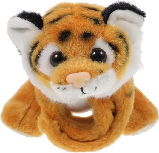 Kisangel 1pc Plush Huggable Stuffed Animals Jungle Themed Slap Bracelet Wrist Hugger Plush for Jungle Party Favors(As Shown 2)