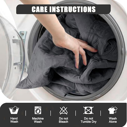 Waterproof Recliner Chair Couch Cover, Anti Slip Recliner Chair Sofa Covers with Elastic Bands,Furniture Protector for Kids, Pets, Dog and Cat (1 Cushion Loveseat, Dark Gray)