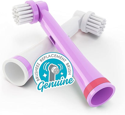 Brusheez Electronic Toothbrush Replacement Brush Heads 2 Pack (Sparkle The Unicorn)